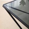 Square Metal Frame Glass Coffee Table C299