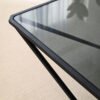 Square Metal Frame Glass Coffee Table C299