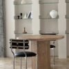 Hexagon Top Ash Veneer Wood Dining Table A966