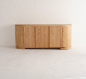 Natural Wood Sideboard in modern Australian living room