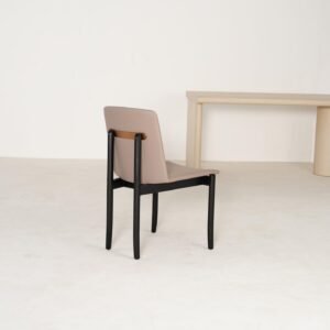 Backrest Wood Leather Fabric Dining Chair B938A