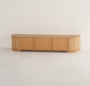 Natural Color Media & TV Unit with Storage HE1288