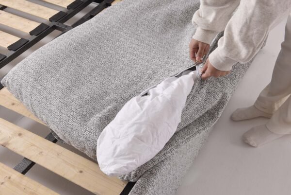 15054 Nordic Minimalist Double-Size Upholstered Bed HE6594