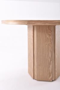 Hexagon Top Ash Veneer Wood Dining Table A966