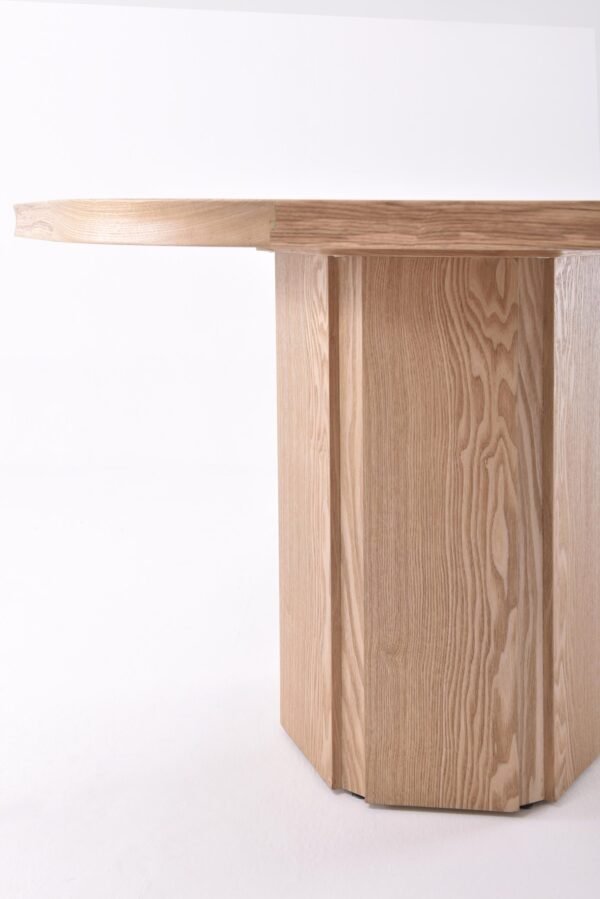 15185 Hexagon Top Ash Veneer Wood Dining Table A966