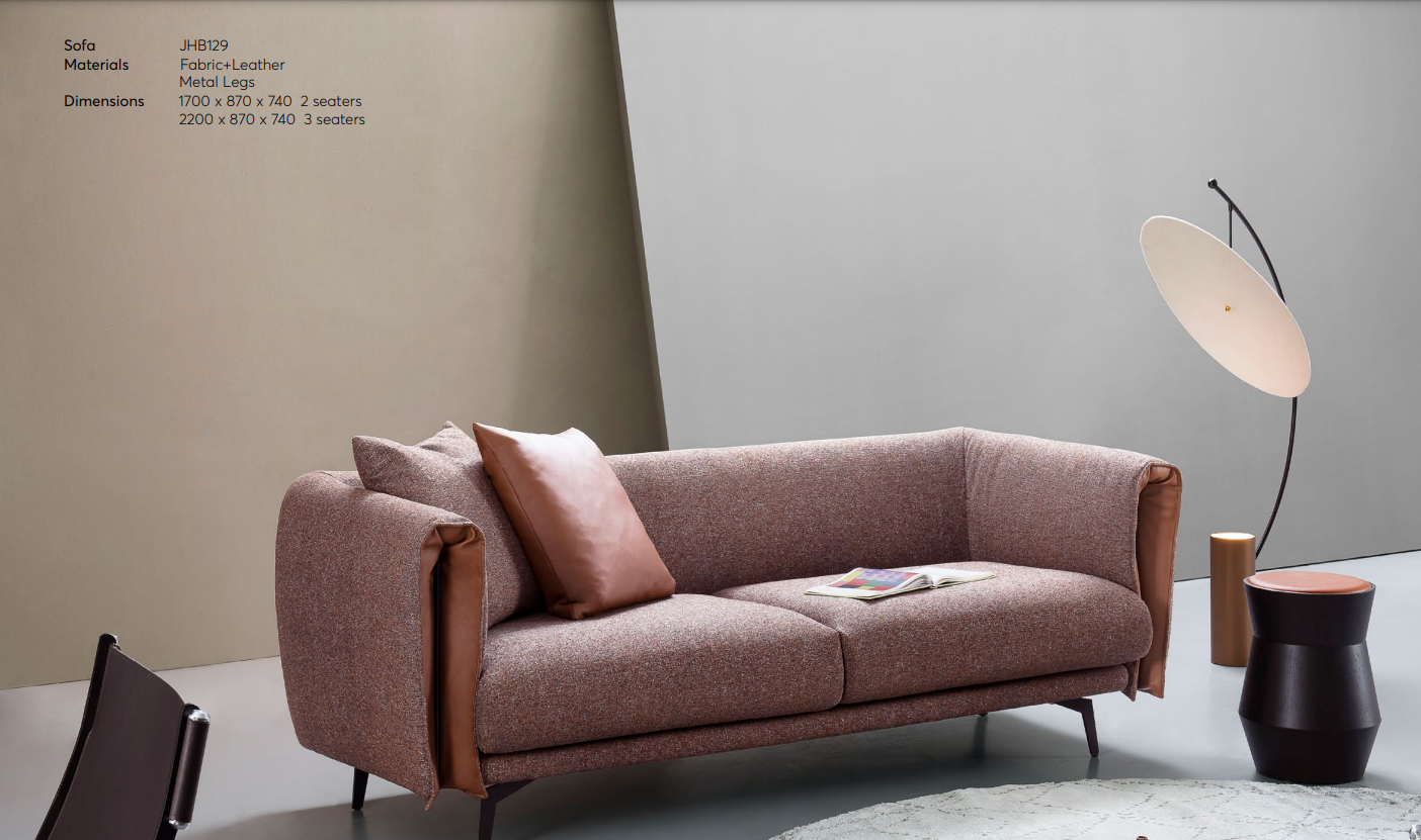 Folding Narrow Armrest Compact Sofa JHB129