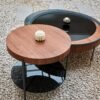 Elegant Luxury Round Glass Tray Coffee Table C227