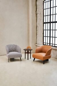 Leather Fabric Arm Leisure Chair ST-102