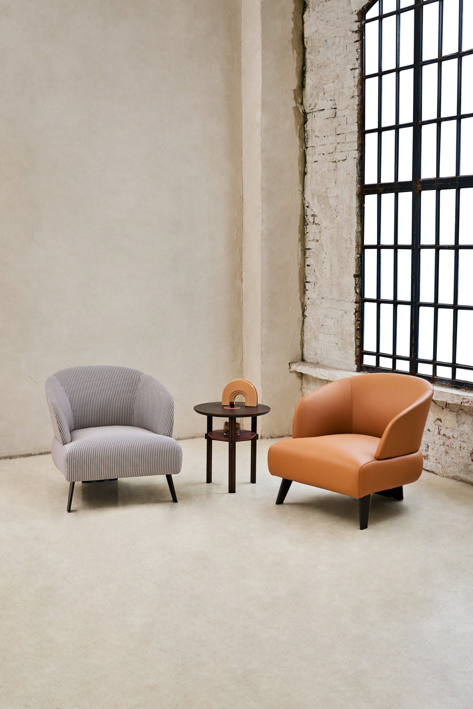 Leather Fabric Arm Leisure Chair ST-102