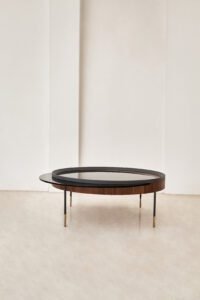 Elegant Luxury Round Glass Tray Coffee Table C227