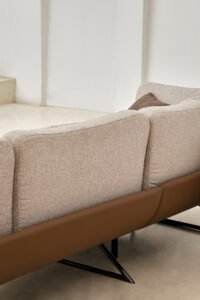 Nordic Style L Shaped Sectional Reclining Fabric Sofa JHB132