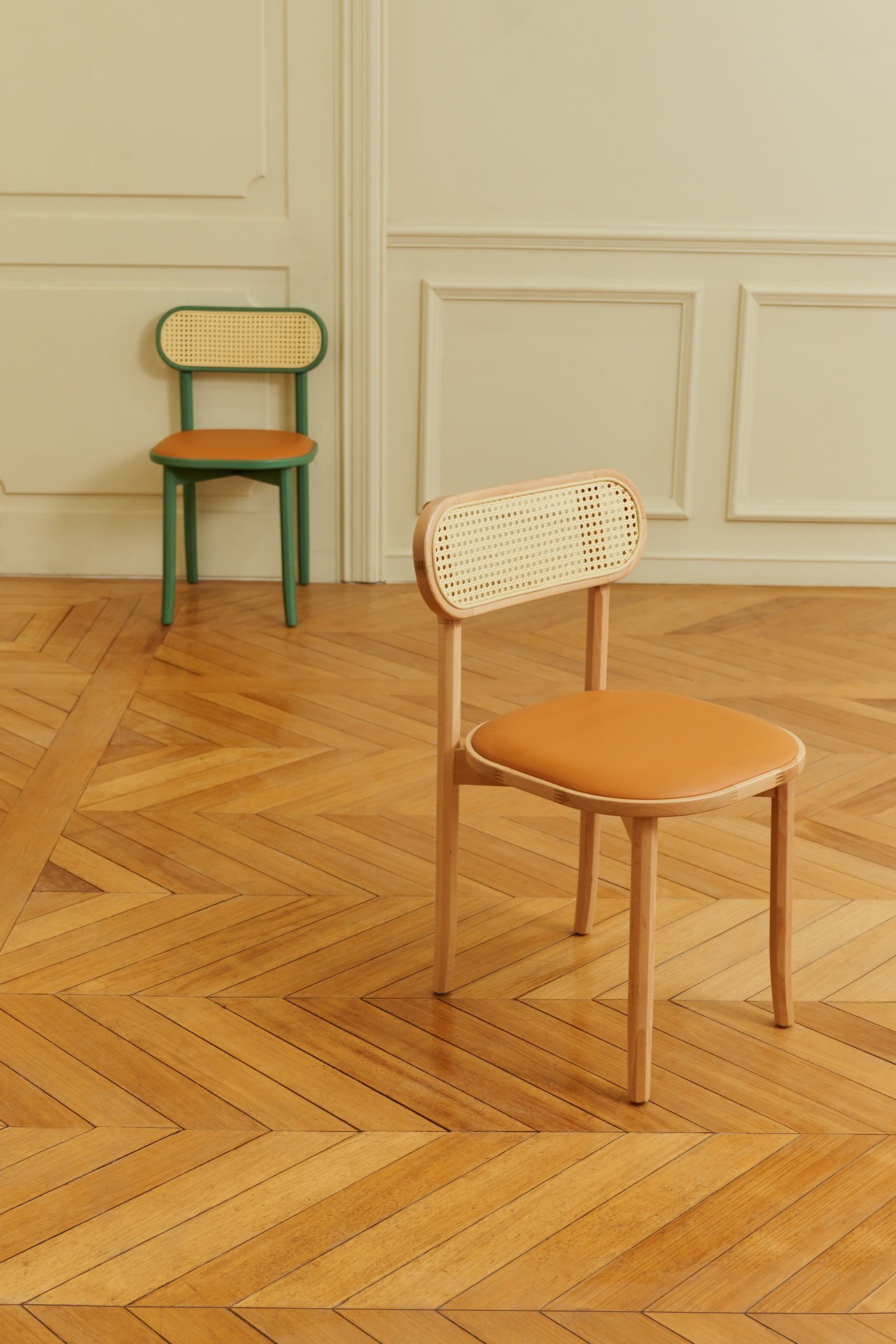 Solid Wood Rattan Dining Chair B932