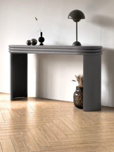 Luxury Oak Veneer Wood Hallway Entry Table HE3707