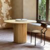 Round Fluted Dining Table A6479