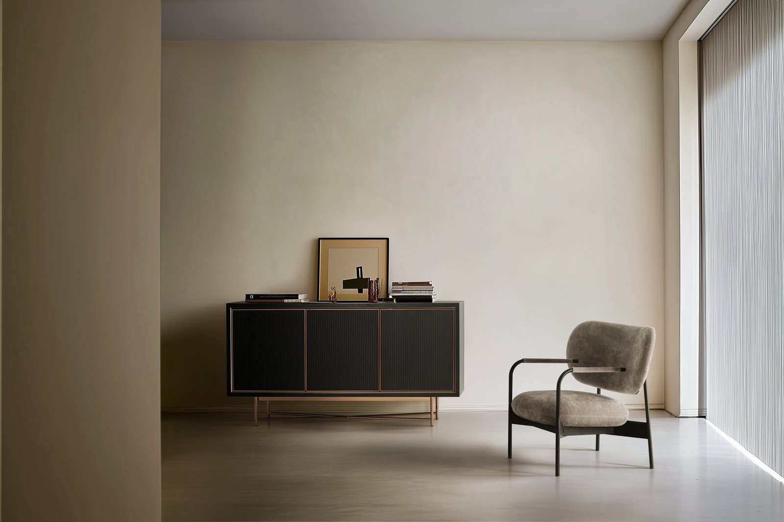 Luxury Veneer Sideboard Storage HE3694B