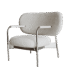 Simple Minimalist Velvet Comfort Fabric Leisure Chair JHB206