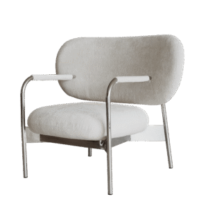 Simple Minimalist Velvet Comfort Fabric Leisure Chair JHB206