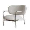 Simple Minimalist Velvet Comfort Fabric Leisure Chair JHB206
