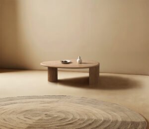 Mango Shaped Wooden Coffee Tables C304