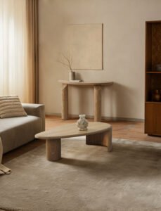 Mango Shaped Wooden Coffee Tables C304