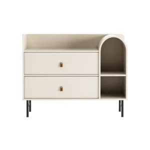 Ins Style Cream-Colored Wood Sideboard Cabinet HE3706
