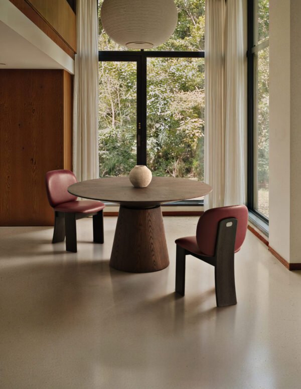 Wooden Veneer Classic Round Dining Tables A934C