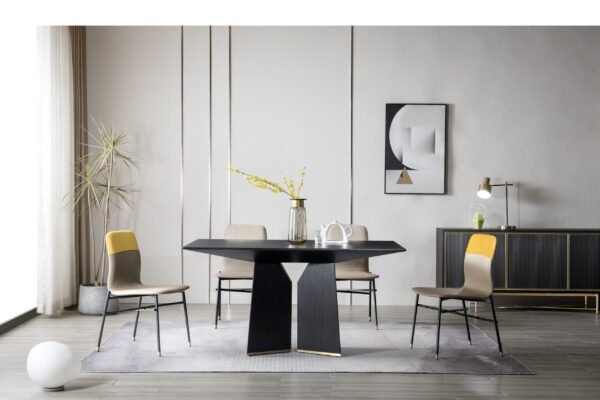 A959+B926 (4) Oak veneer Dining Tables A959