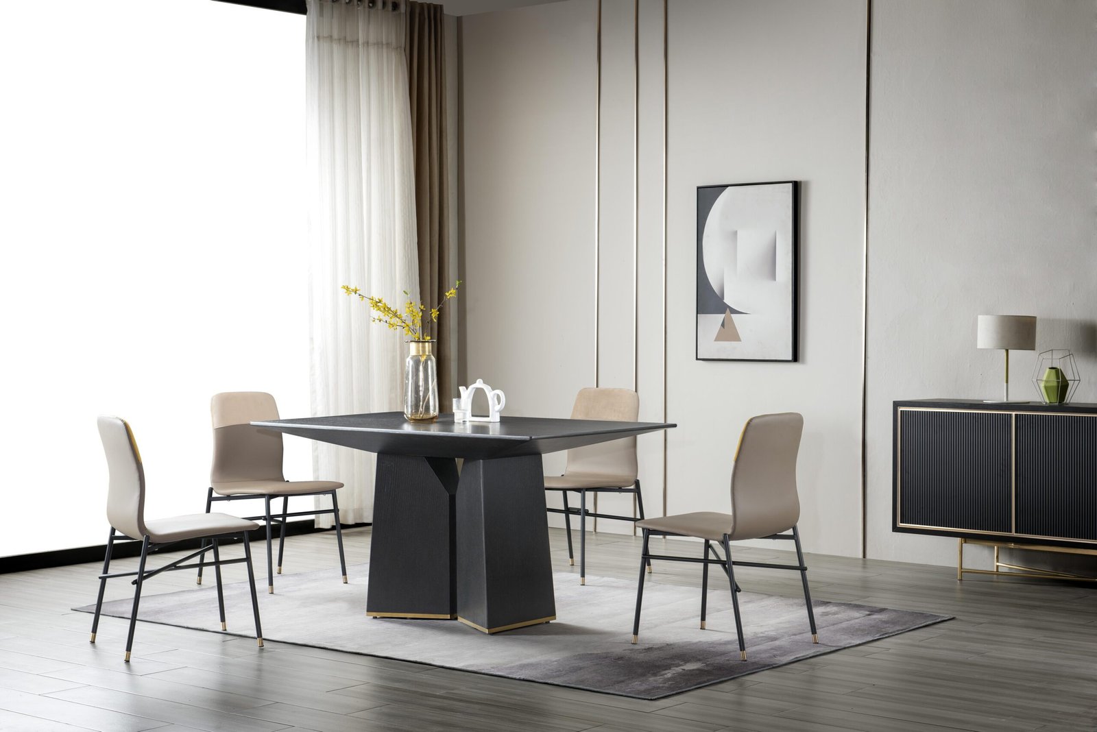 Oak veneer Dining Tables A959