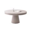 Wooden Minimal Veneer Oak Round Shaped Dining Tables A964