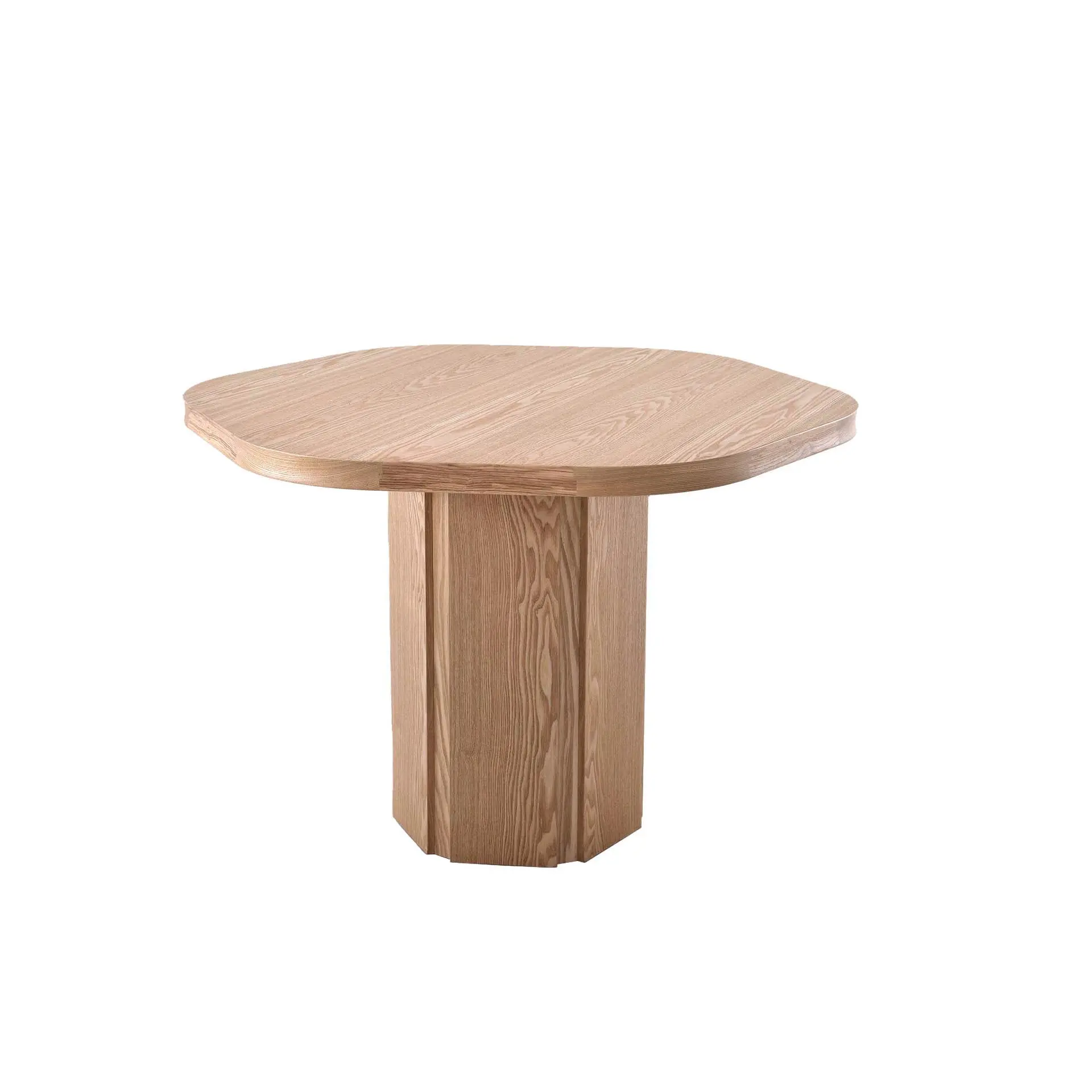 Hexagon Top Ash Veneer Wood Dining Table A966