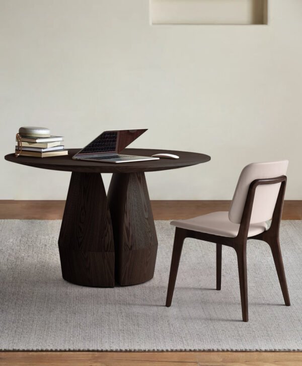 B908+AUG215 - 场景图02 Solid Wood Modern Simple Dining Chair B908