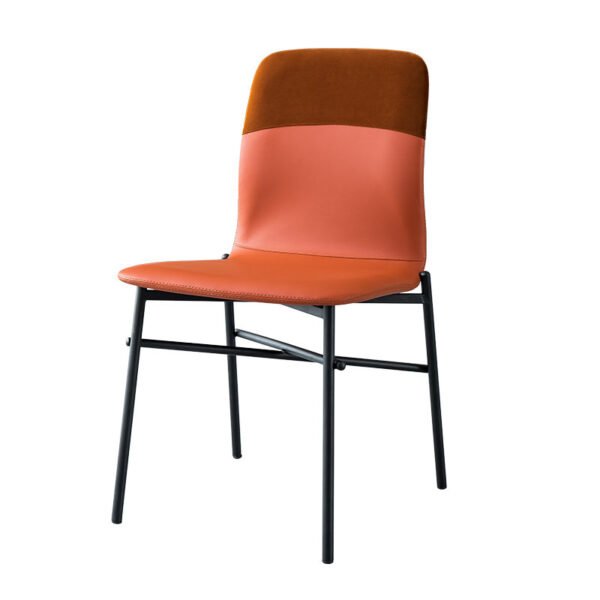 B926-red pu-black-leg Classic Nordic Design Dinner Chair B926
