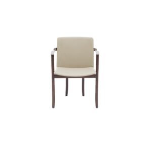 Metal Backrest Wood Leather Fabric Dining Chair B938