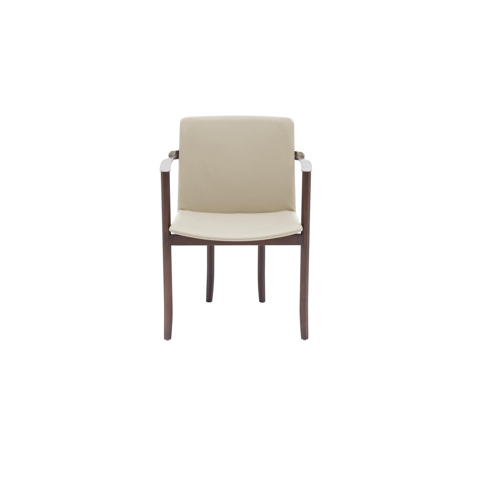 Metal Backrest Wood Leather Fabric Dining Chair B938