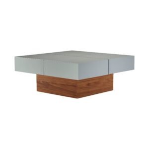 Walnut Wood with Storage 4 Drawers Coffee Table C169