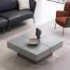 Walnut Wood with Storage 4 Drawers Coffee Table C169