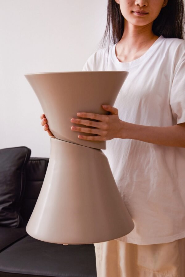 Stylish Hourglass Design Side Table C180