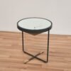 Modern Round Tempered Glass Coffee Table with Clock Design C226