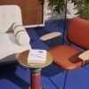 Gold Metal Small Side Coffee Tables C270