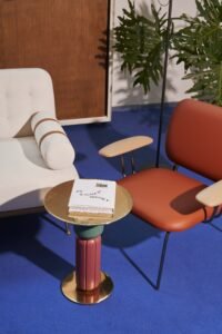 Gold Metal Small Side Coffee Tables C270