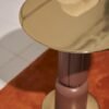 Gold Metal Small Side Coffee Tables C270