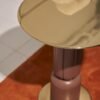 Gold Metal Small Side Coffee Tables C270