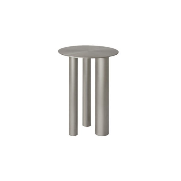 C280 side table-Stainless steel material Stainless Steel Round Coffee Table C280