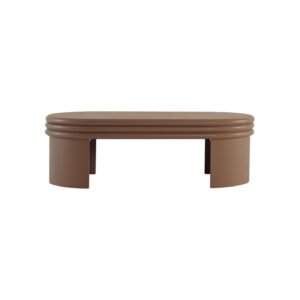 French Style Solid Mdf Veneer Round Wood Coffee Table C295
