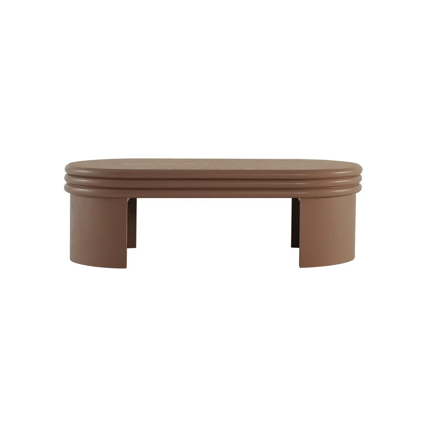 French Style Solid Mdf Veneer Round Wood Coffee Table C295