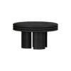 French Style Solid Mdf Veneer Round Wood Coffee Table Set C297