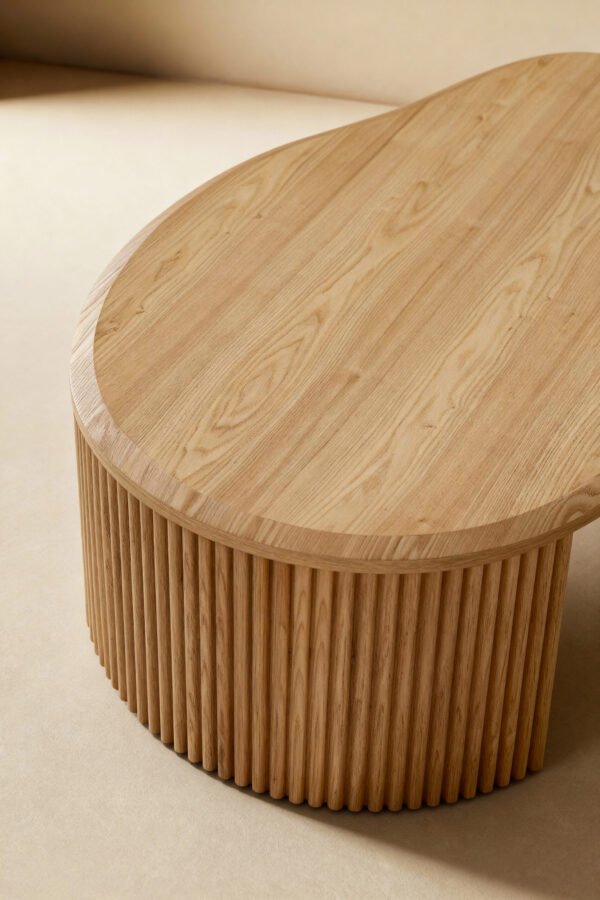 Mango Shaped Wooden Coffee Tables C304