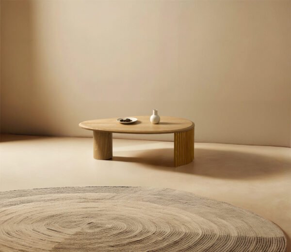 Mango Shaped Wooden Coffee Tables C304