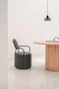 Nordic CRADLE Dining Chair With Wheels B957