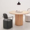 Round Fluted Dining Table A6479